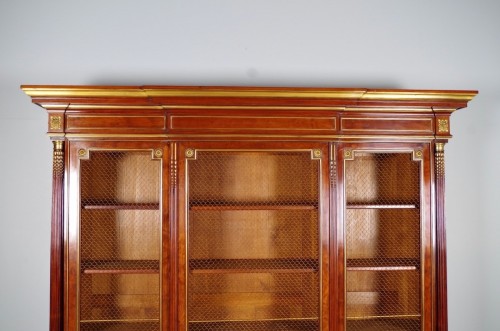 Bibliothèque en acajou vers 1880 - Mobilier Style Art nouveau