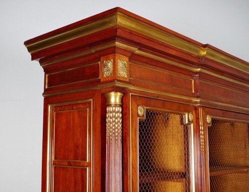 Bibliothèque en acajou vers 1880 - Art nouveau