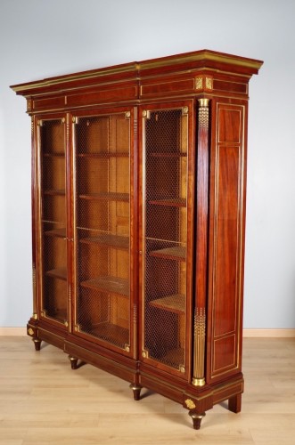 Antiquités - Bibliothèque en acajou vers 1880