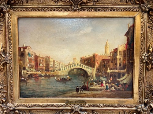 Silvio Fumagalli, La place saint-marc et le rialto - Antiquités Saint Jean