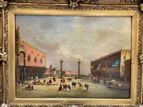 Antiquités - Silvio Fumagalli, La place saint-marc et le rialto