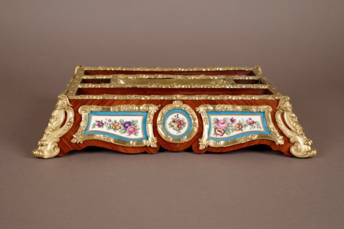 Encrier d'époque Napoléon III en porcelaine de Sèvres - Objet de décoration Style Napoléon III