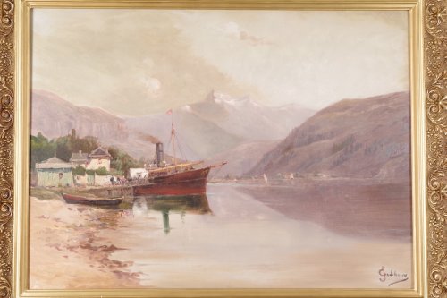 Emile Godchaux (1860-1938) - Lac Léman - Antiquités Saint Jean