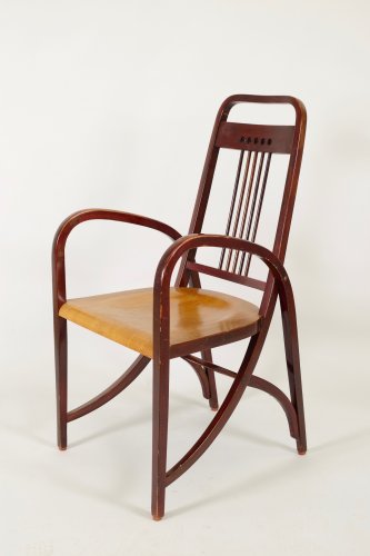 Joseph HOFFMANN (1878 - 1957) pour THONET - Paire de fauteuils - Antiquités Saint Jean