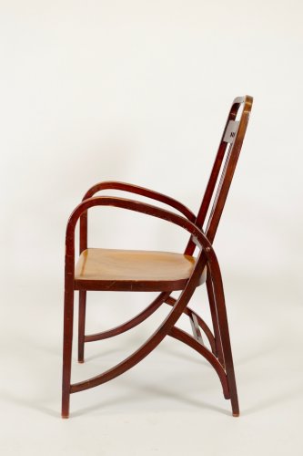 XXe siècle - Joseph HOFFMANN (1878 - 1957) pour THONET - Paire de fauteuils
