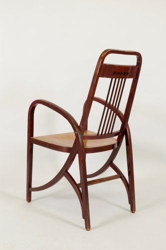 Joseph HOFFMANN (1878 - 1957) pour THONET - Paire de fauteuils - 