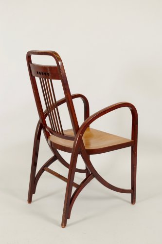 Antiquités - Joseph HOFFMANN (1878 - 1957) pour THONET - Paire de fauteuils