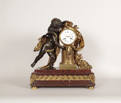 Horlogerie Pendule - Garniture de cheminée par Alfred Emmanuel Louis BEURDELEY