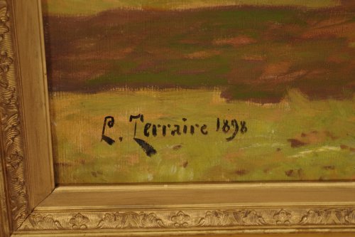 Antiquités - Les abords de la ferme - Clovis Terraire (1858-1931)