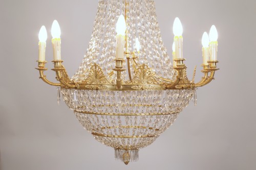 Grand lustre époque Empire - Luminaires Style Empire