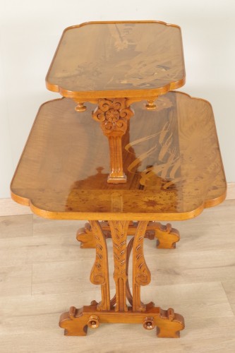 Table à thé - Émile GALLÉ (1846-1904) - Mobilier Style Art nouveau