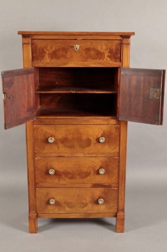 Mobilier Bureau et Secrétaire - Secrétaire noyer époque Empire