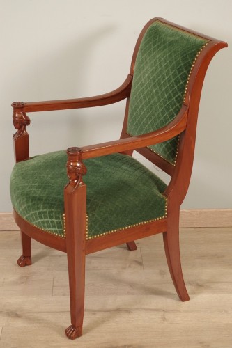 Paire de fauteuils Retour d'Egypte style Jacob-Desmalter - Sièges Style Empire