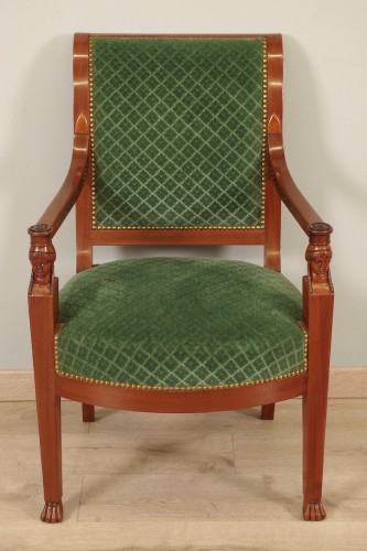 Paire de fauteuils Retour d'Egypte style Jacob-Desmalter - Antiquités Saint Jean