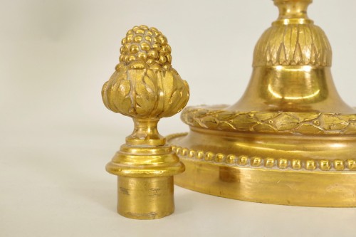 Antiquités - Paire de candélabres en bronze doré fin XIXe siècle