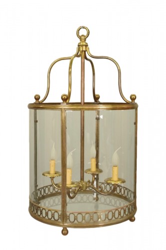 Lanterne  vestibule en bronze doré fin 19e siècle