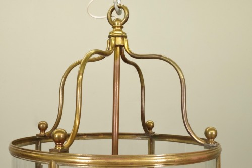 Lanterne  vestibule en bronze doré fin 19e siècle - Antiquités Saint Jean