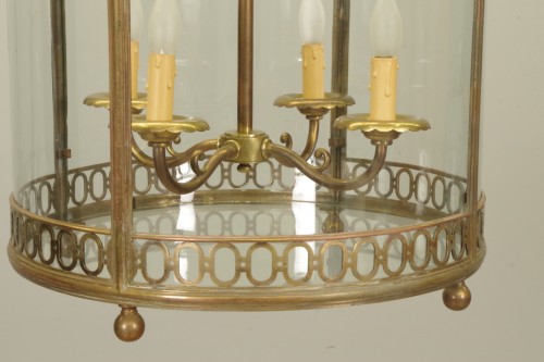 Lanterne  vestibule en bronze doré fin 19e siècle - 