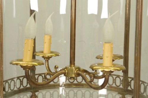 Antiquités - Lanterne  vestibule en bronze doré fin 19e siècle