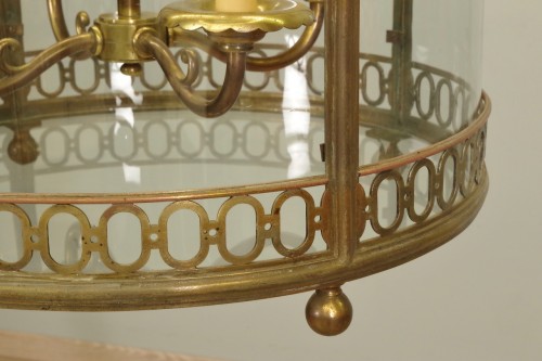 Antiquités - Lanterne  vestibule en bronze doré fin 19e siècle