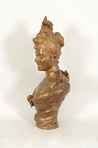 XIXe siècle - Victor L. Bruyneel - Élégante Belle Epoque