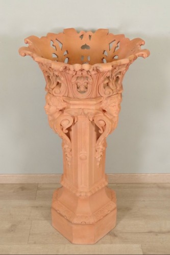 Objet de décoration Colonne Piédestal - Colonne et son cache-pot, Napoléon III