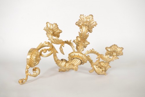 XIXe siècle - Paire d'appliques Louis-Philippe bronze doré