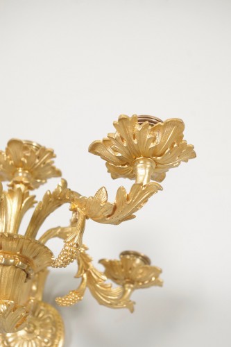 Antiquités - Paire d'appliques Louis-Philippe bronze doré