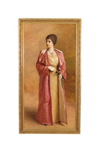 Grand tableau signé Adolphe Demange et daté 1914