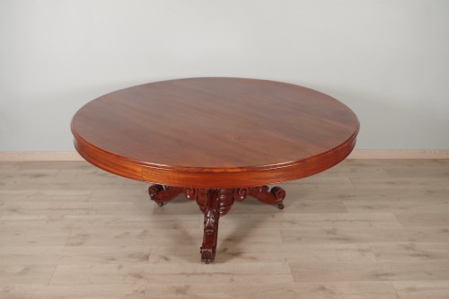 Louis-Philippe pedestal table - Furniture Style Louis-Philippe