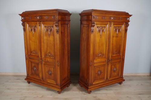 Pair of late 19th century cabinets signed Dufin - Furniture Style Napoléon III