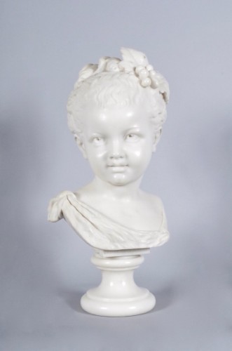 Antiquités - Antonio-Giovanni Lanzirotti (1839-1911) - Paire de bustes en marbre
