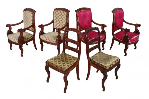 Fauteuils et chaises estampillés Veuve Grange et Bétout