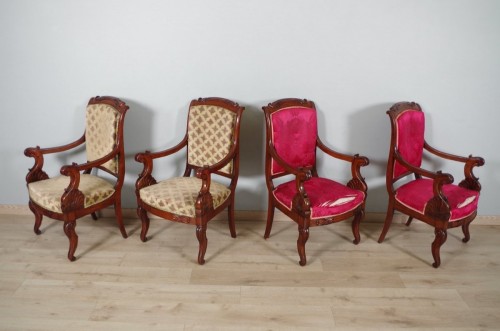 Fauteuils et chaises estampillés Veuve Grange et Bétout - Sièges Style Louis-Philippe