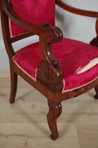 Louis-Philippe - Fauteuils et chaises estampillés Veuve Grange et Bétout