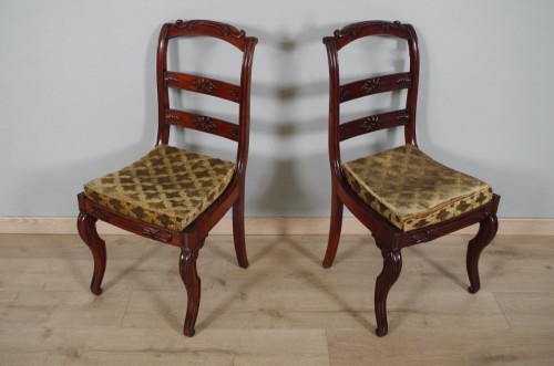 Antiquités - Fauteuils et chaises estampillés Veuve Grange et Bétout