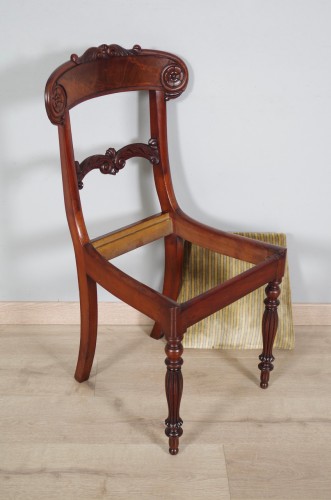 XIXe siècle - Suite de six chaises d'époque Charles X
