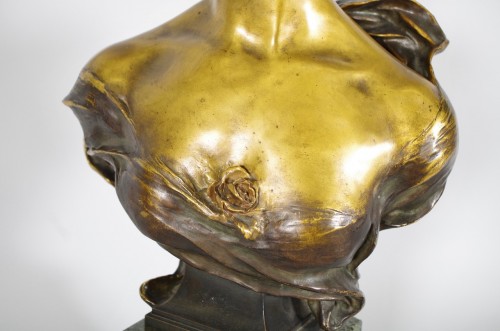 Sculpture Sculpture en Bronze - Le Sourire - Raoul Larche (1860-1912) 