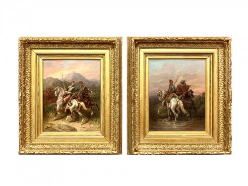 Paire de tableaux signés Hippolyte Lalaisse (1812-1884)