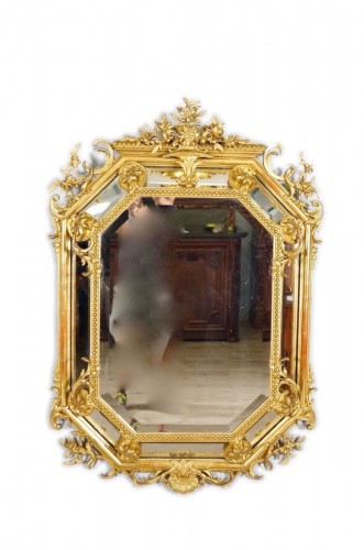 Napoleon III gilded mirror