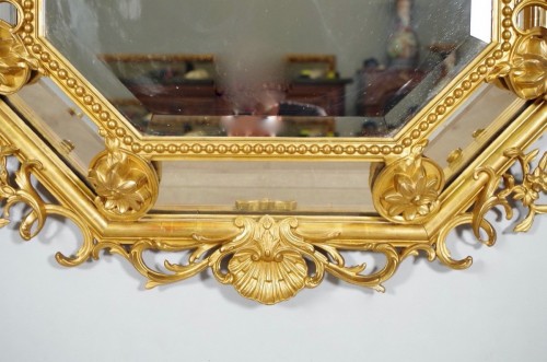 Antiquités - Napoleon III gilded mirror