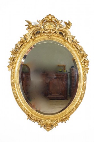 Napoleon III gilded mirror