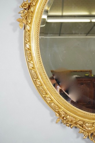 Antiquités - Napoleon III gilded mirror