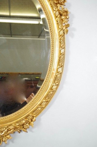 Antiquités - Napoleon III gilded mirror