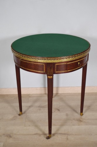 Antiquités - Table bouillotte à jeux époque Louis XVI