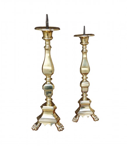Pair of Louis XIII candlesticks