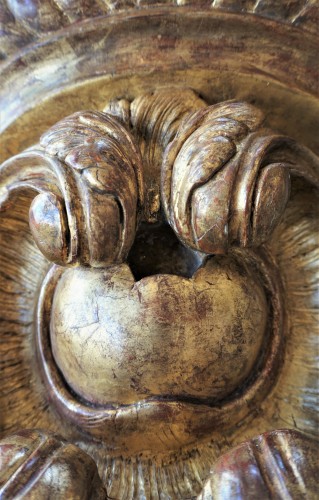 Console d'applique en bois doré époque Louis XV - Louis XV