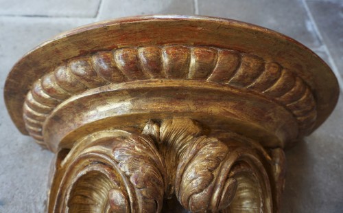 Louis XV - Console d'applique en bois doré époque Louis XV