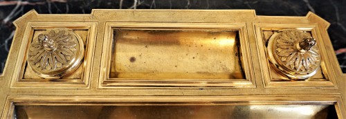 Napoléon III - Encrier en porcelaine de Sèvres et bronze doré du XIXe siècle