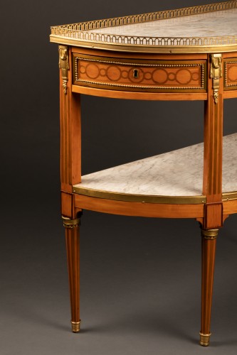 Mobilier Console - Console demi-lune Louis XVI